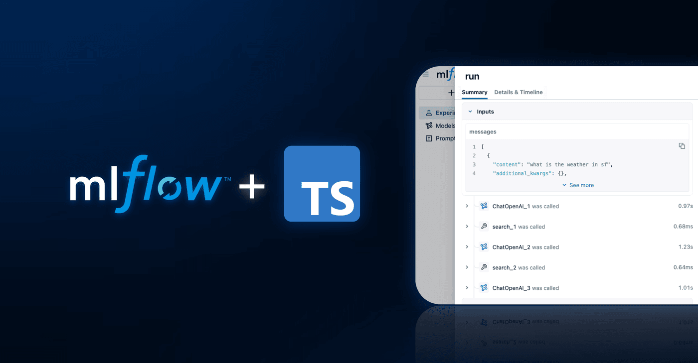 MLflow Meets TypeScript: Debug and Monitor Full-Stack AI Applications with MLflow